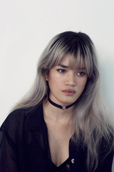 SEFRA black elastic choker circle Sefra handmade bespoke size you inclusive size lingerie Philippines lace bralette