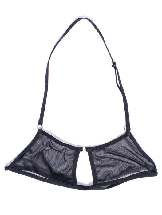 SEFRA miles black mesh halter bralette Sefra handmade bespoke size you inclusive size lingerie Philippines lace bralette